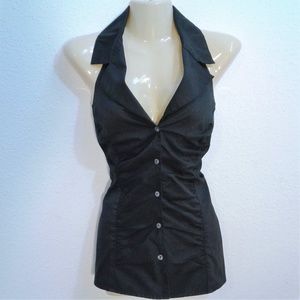 Button Down Halter Top by WHBM
